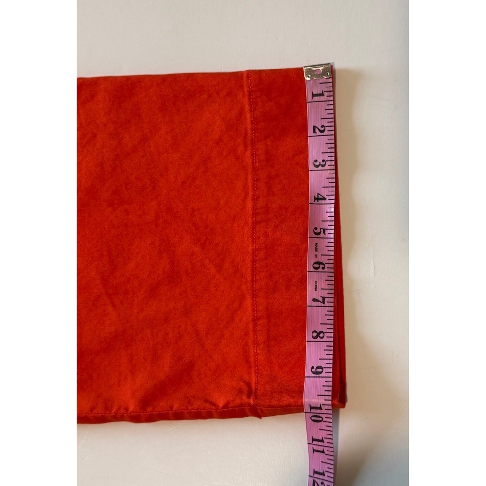 Maeve Anthropologie Colette Pants Linen Stretch Wide Leg Orange Crop Pockets 27 - Picture 14 of 14